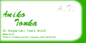 aniko tomka business card
